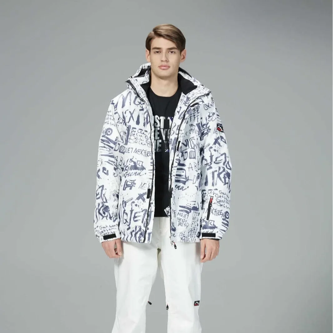 Deep Khaki Color Ski Suit Single Board Double Board Thickened Skiing Outdoor Fattening, And Enlarged Men's Clothing