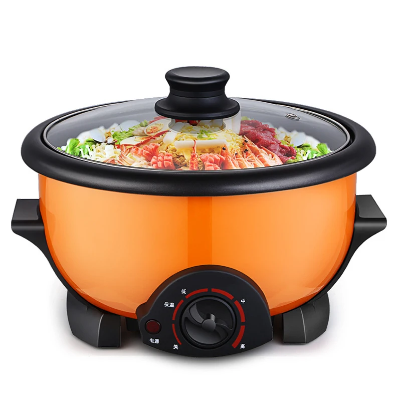 

3.5L Capacity Mini Electric Multi Cooker Hot Pot Household Non-stick Electric Cooking Machine Student Dormitory Hotpot Cooker EB