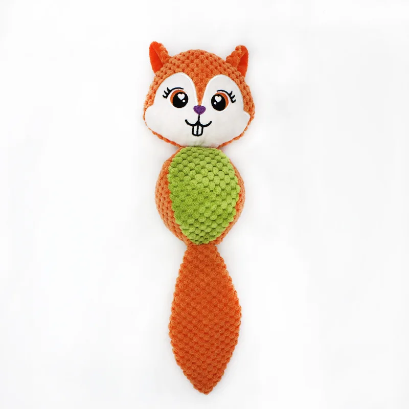 

Pet Dog Plush Animal Chew Toys Corduroy Squeaker Squeaky Training Interactive Squeak Toys For Puppy Teething Toy Dog Accessories