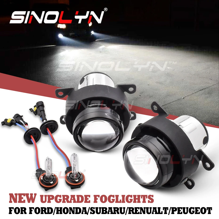 Fog Lights Ptf H11 Hid For Ford Focus 2 3 Mk2 Mk3 Fiesta Smax Ecosport