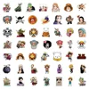 50pcs One Piece Cartoon Graffiti Stickers Skateboard Water Bottle Notebook Mobile Phone Kid Toy Decal Sticker Diy Decoration 6
