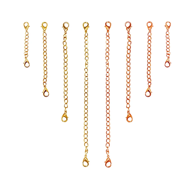 

Metal Keyring Double-headed Lobster Buckle Tail Chain Split Key Chains Connecting Key Buckle Circular Handmade Extension Chain