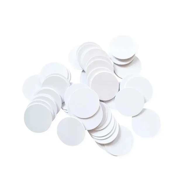 10Pcs 25MM ID 125KHz EM4305/T5577 RFID Smart Chip Sticker Writable Coin Circular Card Fast Shipping 2