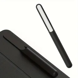 Compact Silicone Pencil Holder - Anti - Loss, Self - Adhesive, Multifunctional Protective Sleeve (Black)