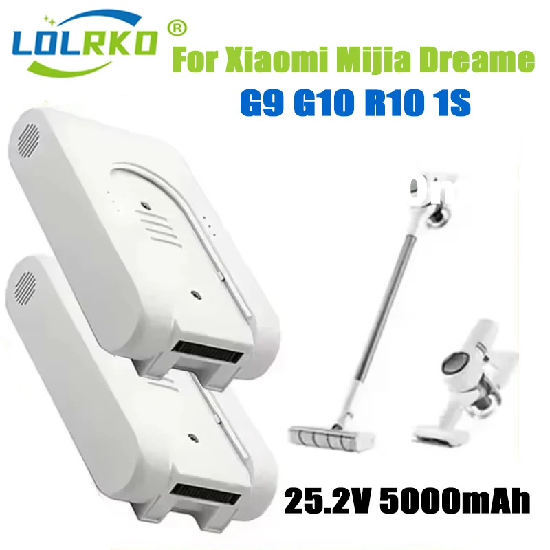 交換用バッテリー 5000mAh 掃除機、Xiaomi と互換性あり、PartsFull