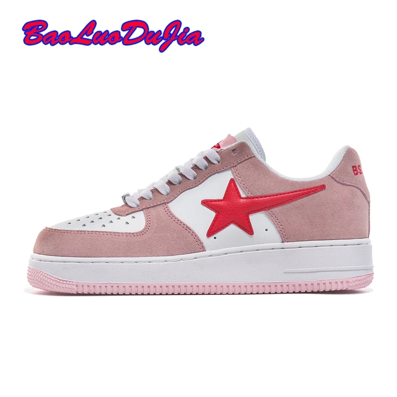 New Men Women's Casual Sneakers shoes women Genuine leather Slip on casual shoes Women's Air Force shoes skateboarding shoes