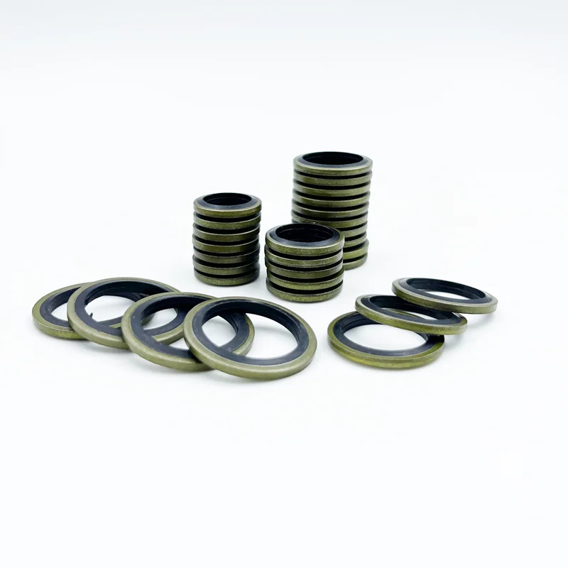 High-Pressure Hydraulic Pipe Seal Washer with Rubber Metal Shim and NBR Gasket O-ring