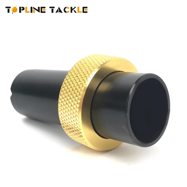 Boat Fishing Rod Butt 4# Fishing Rod Handle Connector Gold Color Ferrule Rod  Blank Screws On To The Reel Seat Top End - Fishing Rods - AliExpress