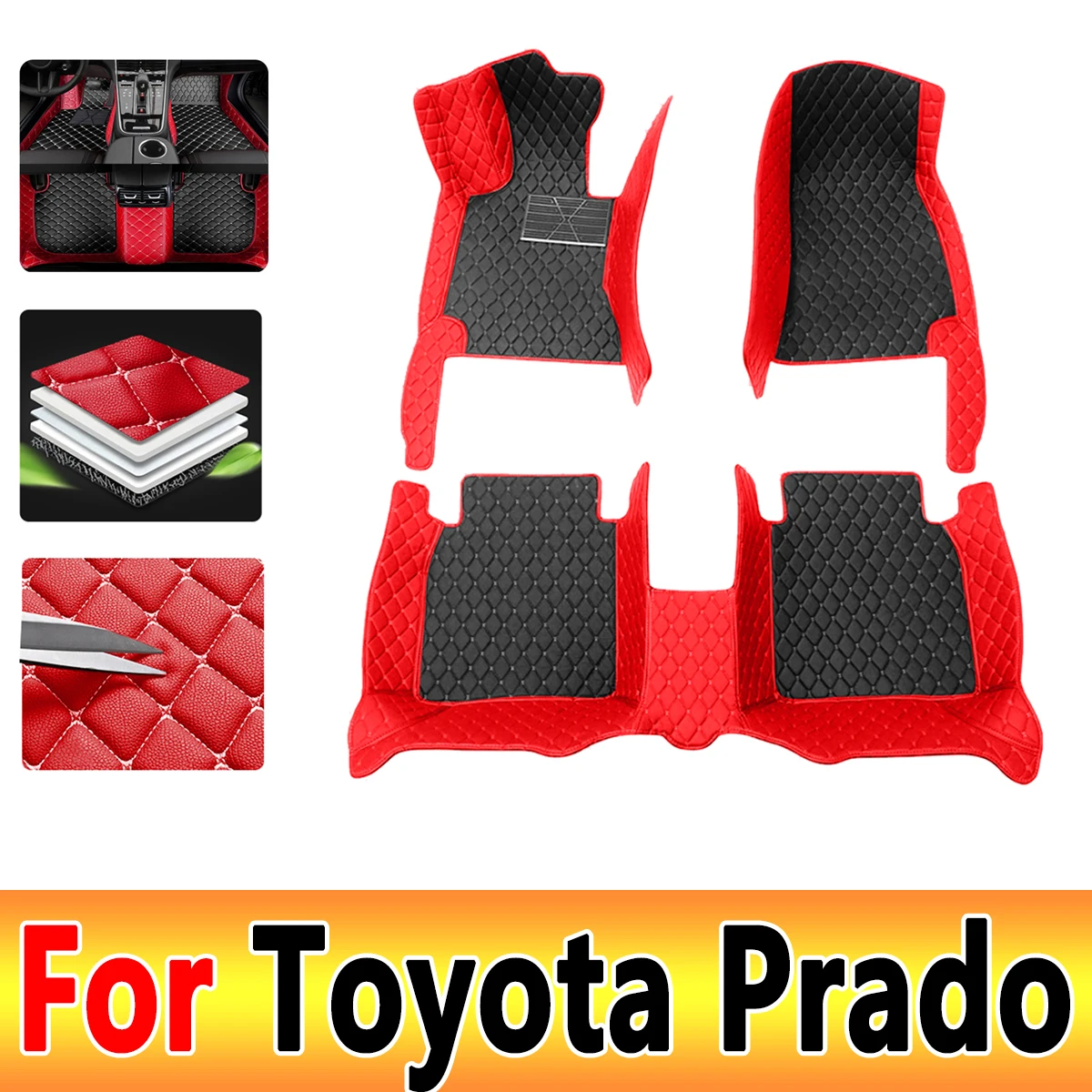 

Car Floor Mats For Toyota Land Cruiser Prado 150 2022 2021 2020 2019 2018 5 Seats Auto Styling Interiors Protect Custom Carpets