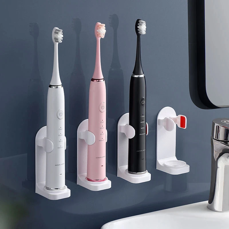 Traceless Toothbrush Stand Rack Organizer Electric Toothbrush Holder Wall Mounted Bathroom Accessories