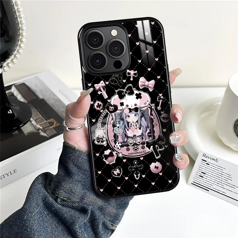 Jirai Kei Cute Girl Phone Case For iPhone 16 15 14 13 12 11 Pro Xs