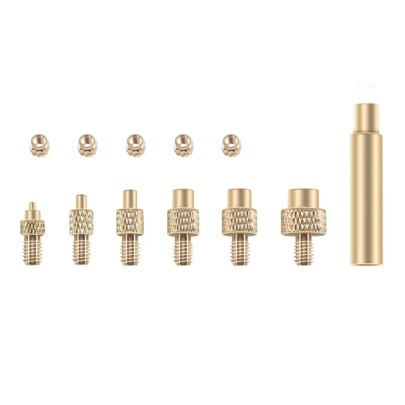

Heat Insert Nut Iron Tip Thread Embedded Kit Heat Insertion Tool For Plastic 3D Printer Soldering Iron Insert Nut