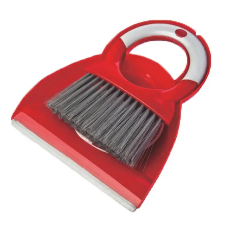 

Small Dustpan and Brush Set Cleaning Broom Supplies Household Plastic Folding Multi function Cleaning Broom for Table Desk
