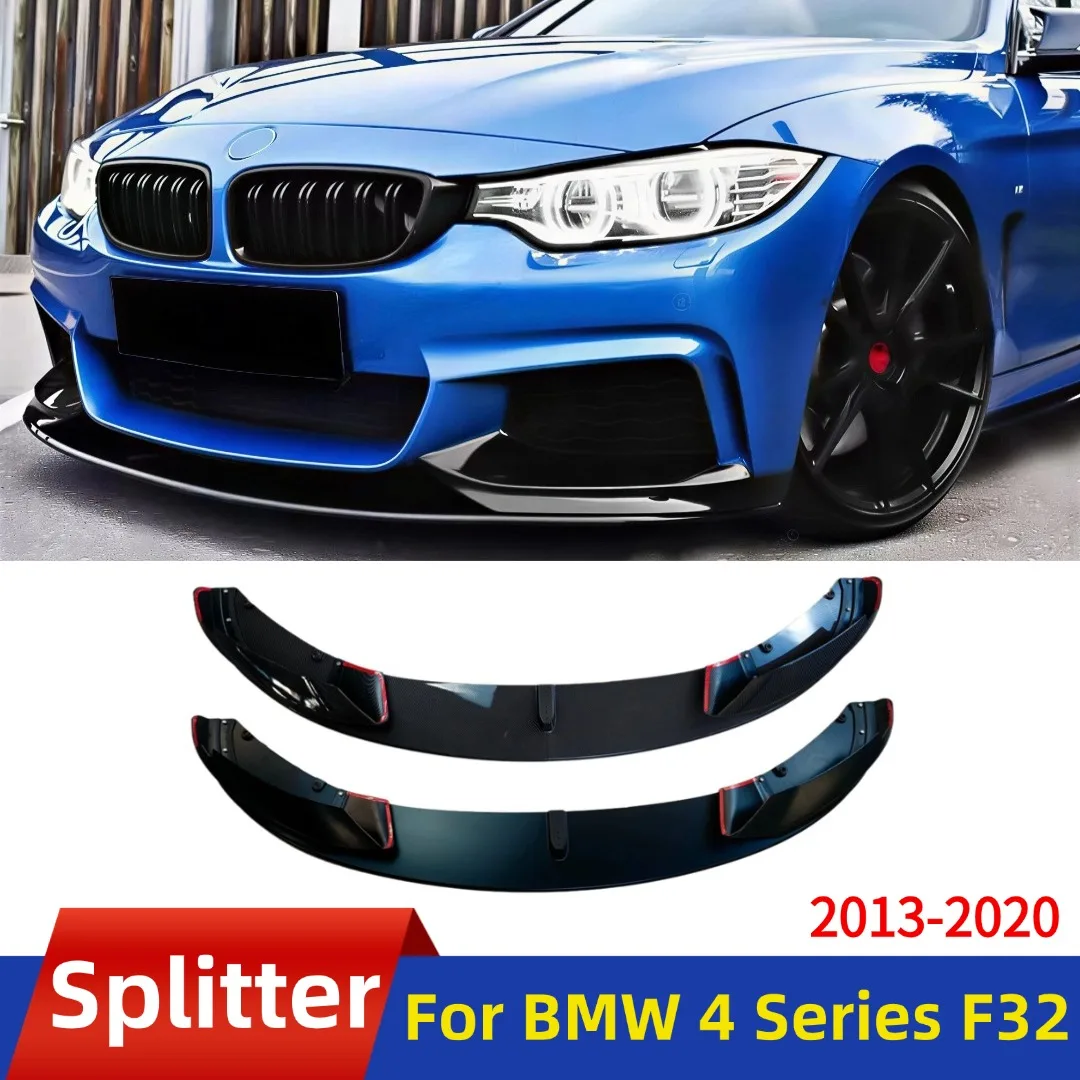 프론트 디퓨저 범퍼 립 턱 스플리터 에어댐 가드 튜닝 카 액세서리 BMW 4 시리즈 F32 F33 F36 M 스포츠 2013-2020용