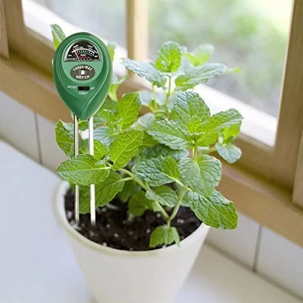 3 in 1 Soil PH Meter Sunlight PH Tester Garden Flowers Soil Moisture Sensor Meter Plants Acidity Humidity Monitor Detector soil moisture sensor soil moisture meter