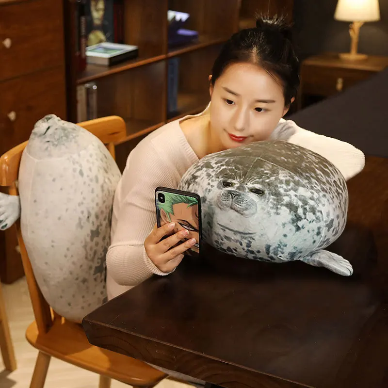 40cm Seal Pillow Stuffed Toys Popular Soft Seal Doll Aquarium Ocean Plush Toys For Children Girls 2