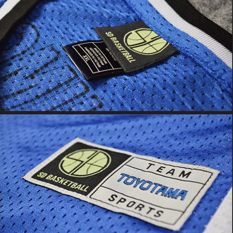Anime TOYOTAMA #5 KISHIMOTO Basketball Jersey Mens Breathable Quick Drying Basketball Shirt