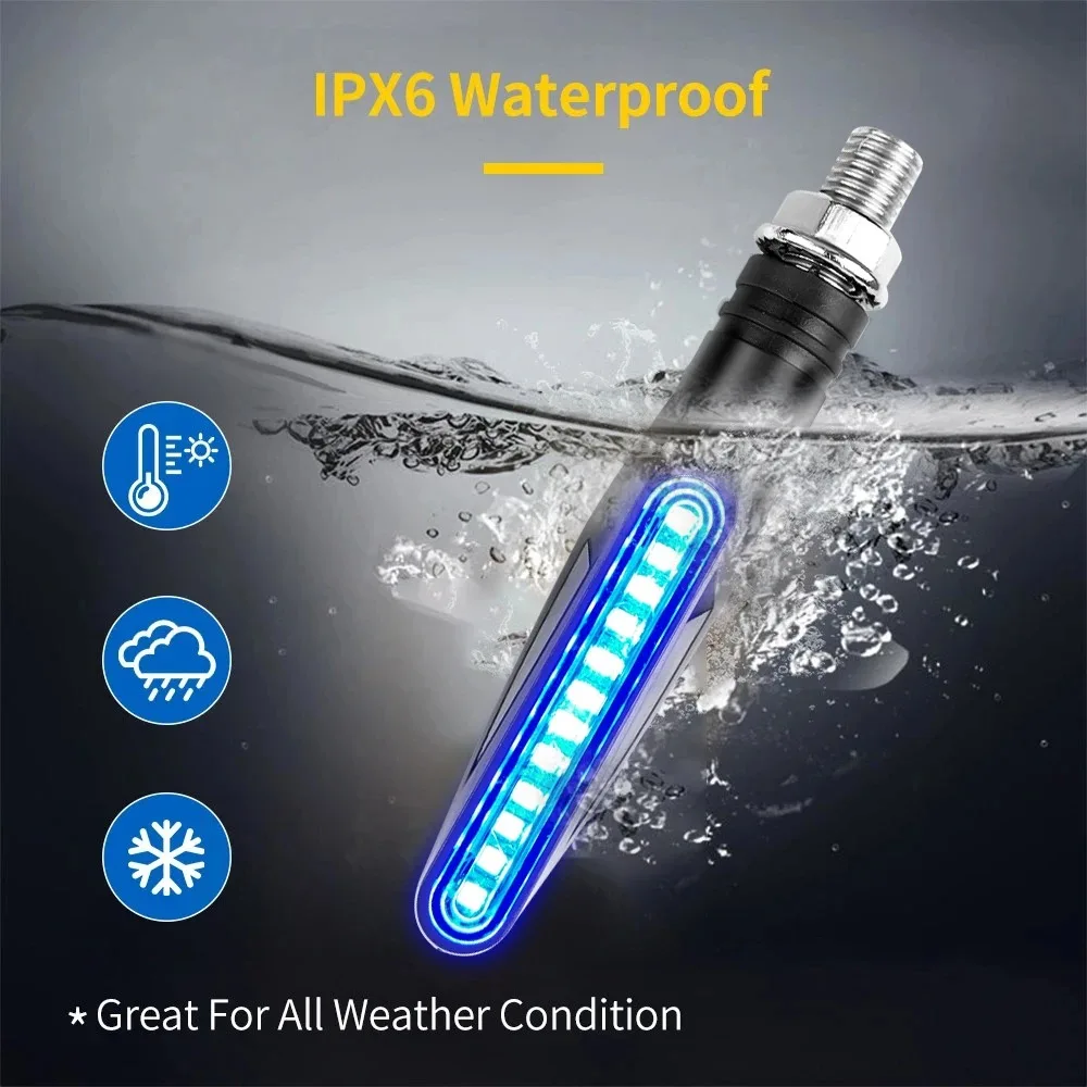 Motorcycle Led Lights motorcycle led lights Turn Signals Directional Indicators Flashing Rear Tail Brake Flasher Light Stop Signal Light Motorcycle DRL Lamp
