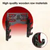 4 Tier Wood Hollow Support Lightsaber Storage Organizer Sword Stand Display for Collection Swords Lightsaber Storage Rack 5