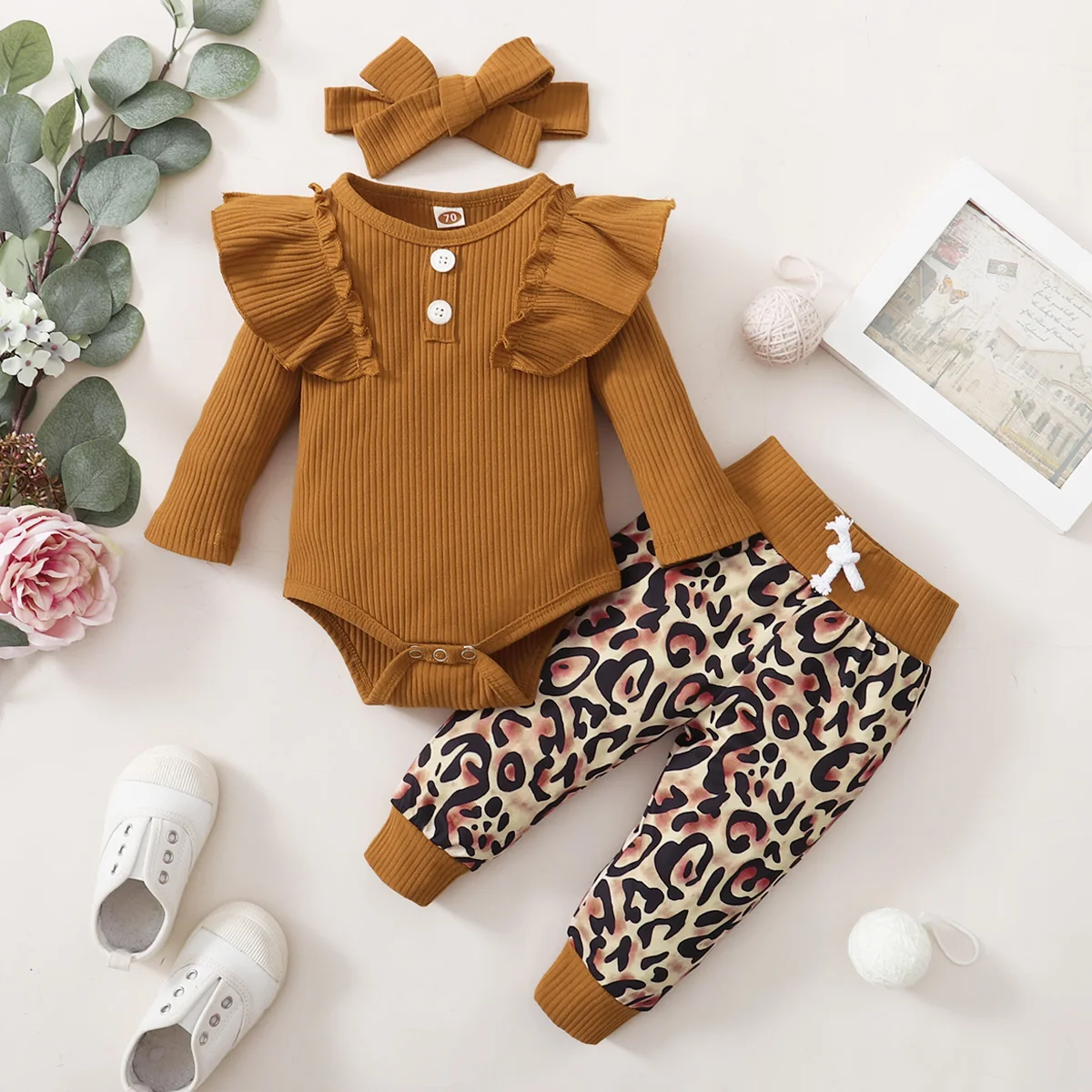 Newborn Baby Girl Clothes Set Toddler Girl Outfits Fashion Big Bow Top + Pants Whole Sale Kids Girls Clothes Outfits 3 Months Baby Clothing Set for boy Baby Clothing Set