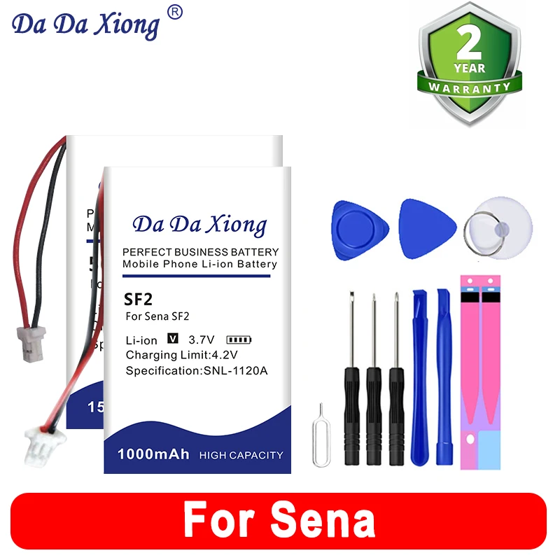 Senasf2 Senasmart Hjc 10B Smh-5 Smh-10 Sostituire La Batteria Per Sena 50S Sf2 Slr2 Sp51 Smh-5 Smh-10 Smart Hjc 10B Bateria + Tool