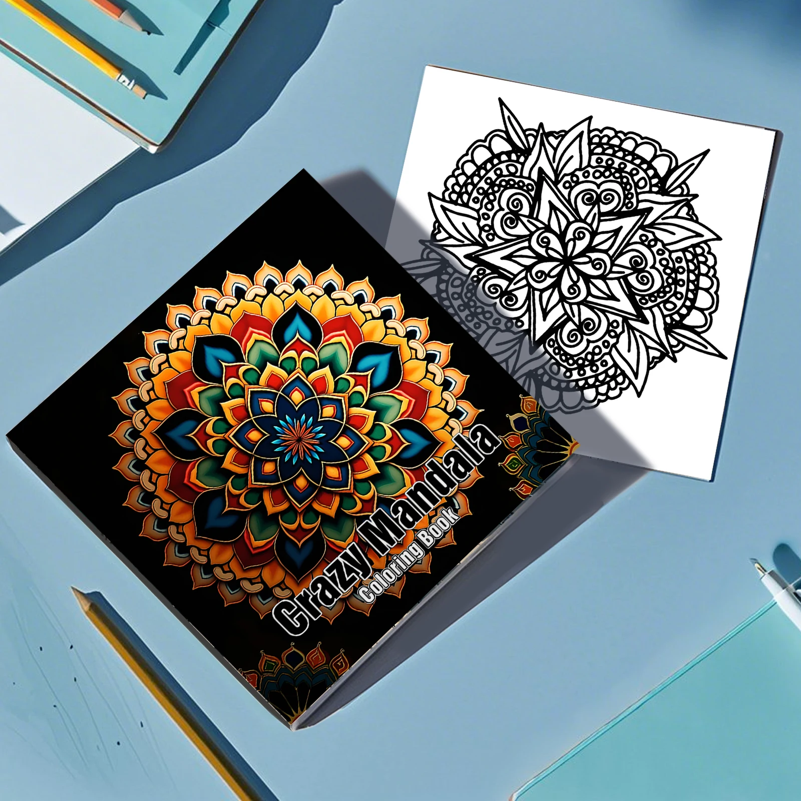1 Books Mandalas Flower Coloring Book For Children Adult Relieve Stress Kill Time Graffiti Painting Drawing Art Book Stationerys 4