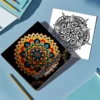 1 Books Mandalas Flower Coloring Book For Children Adult Relieve Stress Kill Time Graffiti Painting Drawing Art Book Stationerys 4