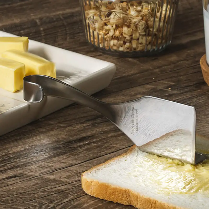 Stainless Steel Butter Knife with Grater for Easy Spreading Is A Versatile Kitchen Spatula for Bread and Toast and Cooking