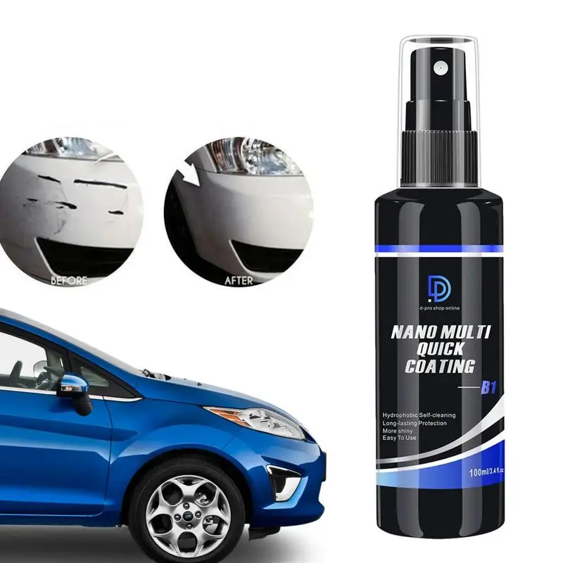 

Scratch Repair Nano Spray Car Polishing Spray Portable Powerful Top Coat Quickly Dry Rapid Ceramic Paint Sealant Multifunctional