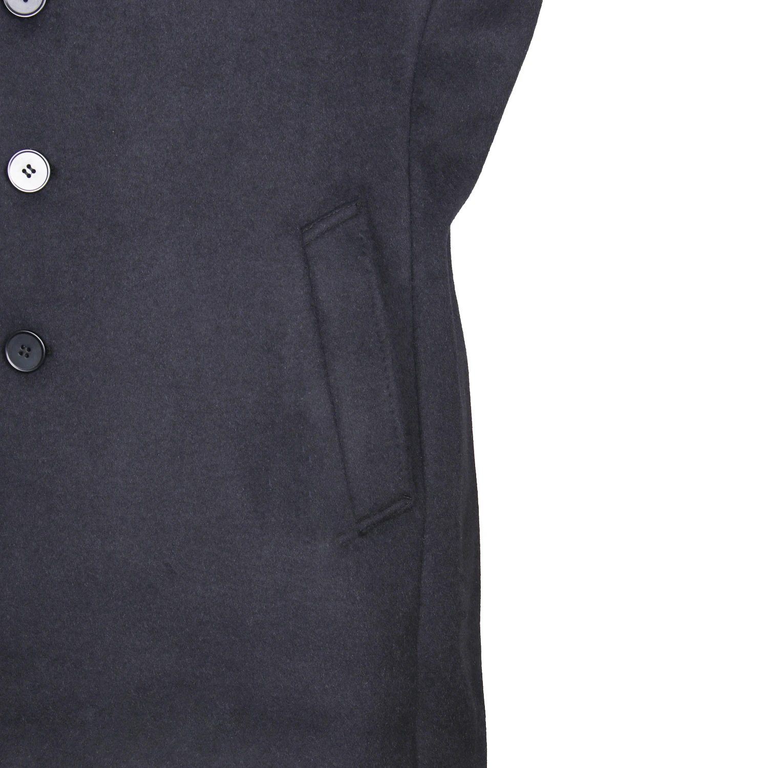 Luxury Heavy 100% Wool Men's Overcoat For Cold Winter Midnight Blue Long Coat Thick Wool Coat Winter Coats Luxury Fashion Design