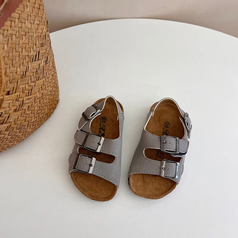 New Summer Kids Roman Sandals Korean Version Boys and Girls Beach Shoes Baby Parent-child Sandals Boutique Clothing