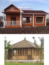 Ecological wooden house villa outdoor commercial street mobile cabin production kiosk site mobile home 