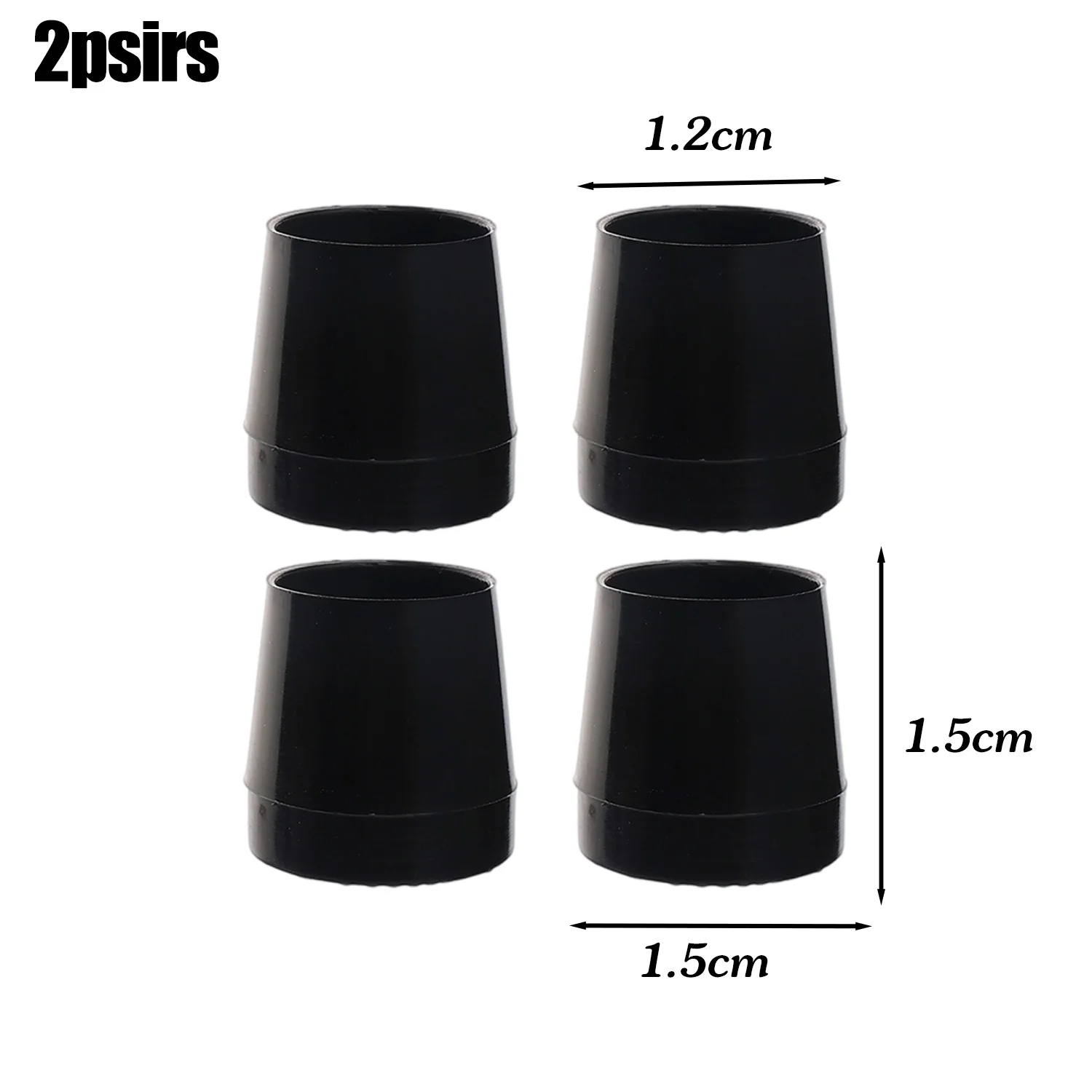 TPU Heel Protector Cap - Slip-On Anti-Slip Noise Reduction Cushion, Black/Clear Shoe Accessory