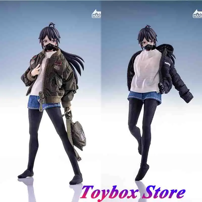 

Куртка HASUKI 1/12 Женская солдатская, куртка ВВС CS007, модель CS008, футболка, модель CS009, пуховик для 6 дюймового мобильного костюма, для тела девушки