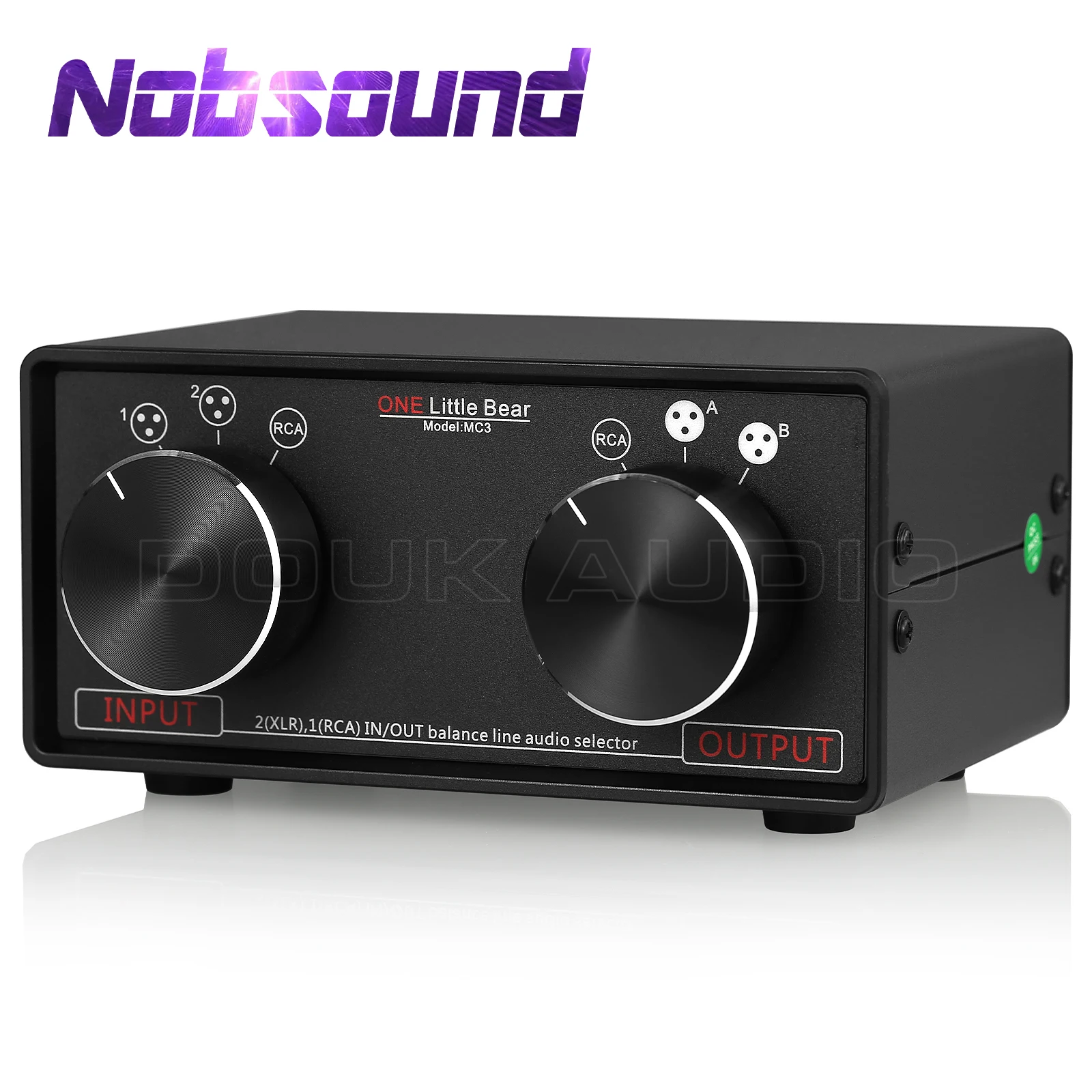 NobsoundconvertidorestreoXLRbalanceadoRCACajaselectoradeAudio