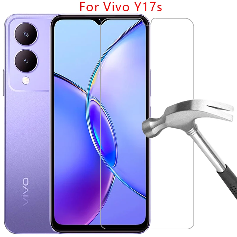 

Защитное закаленное стекло для vivo y17s, протектор экрана для vivoy17s, y17 s, y, 17 s, Защитная пленка для телефона 9h 6,56 viv