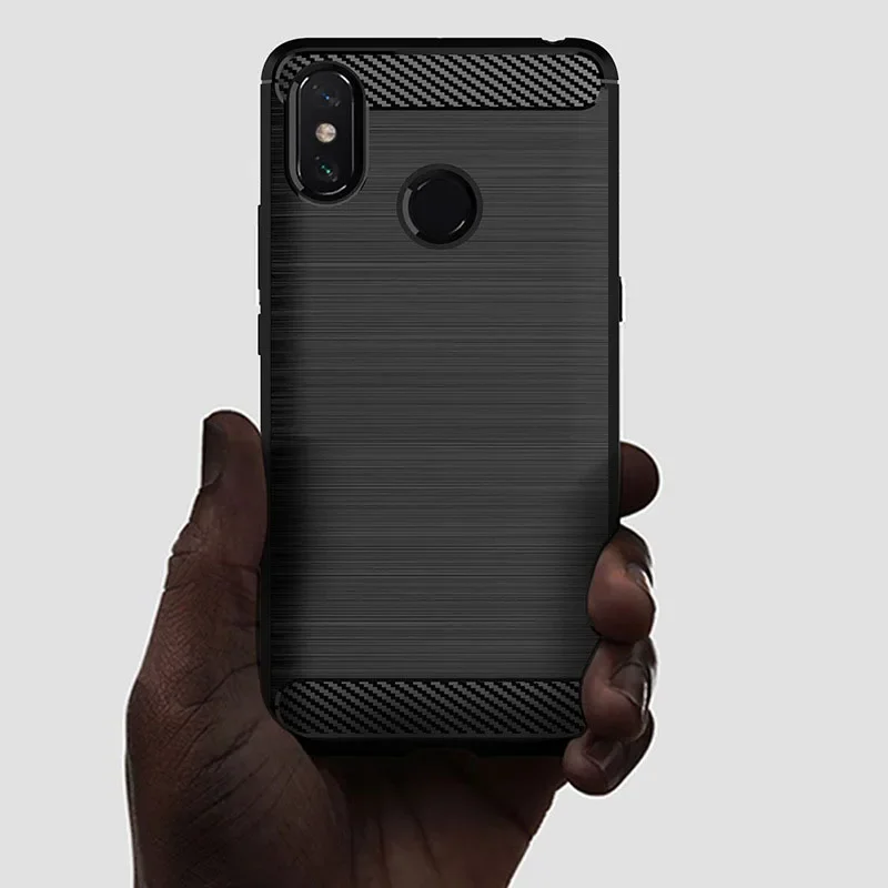 Shockproof Carbon Silicone TPU Bumper Case