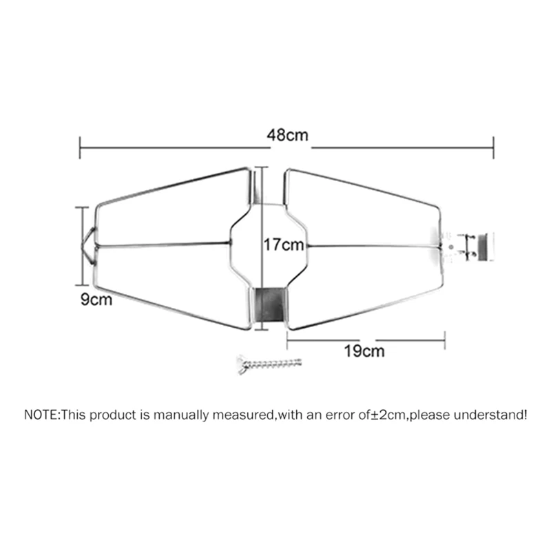 Practical Chicken Roast Duck Clip Stainless Steel Oven Grill BBQ Tool Skewers Grilled Fish Clip Hook Barbecue Tool-A97Q