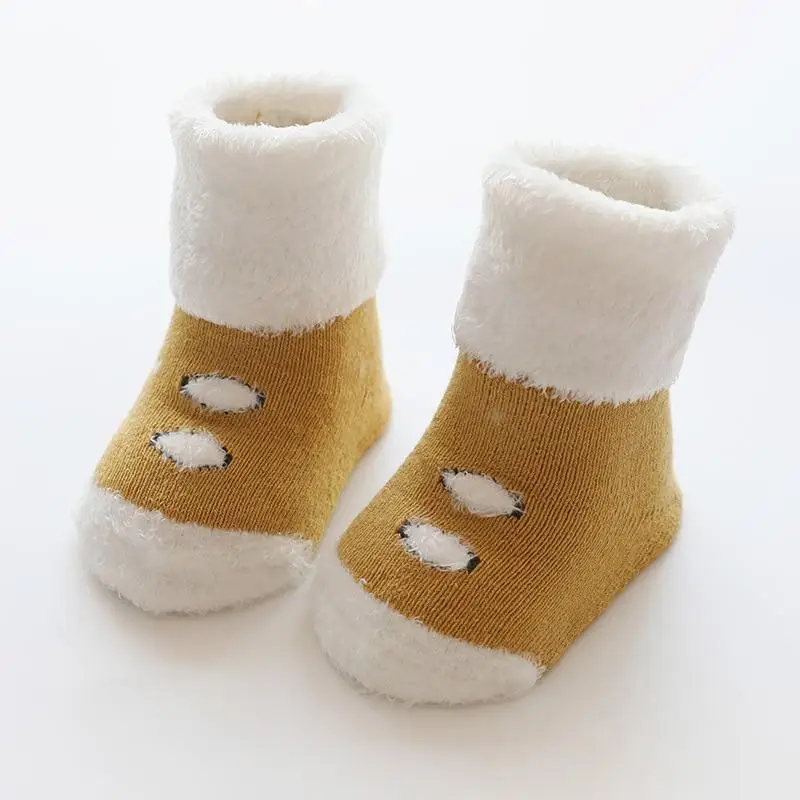 Winter Thicken Newborn Baby Socks Toddler Baby Girls Boys Socks Anti Slip Soft Baby Floor Socks Warm Clothes Accessories