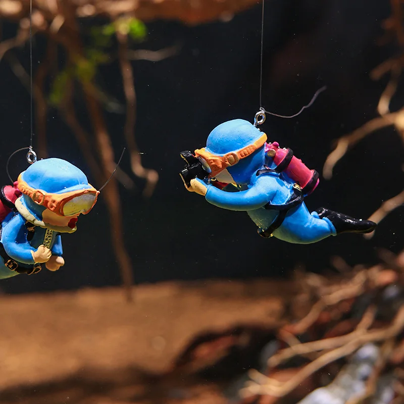 Aquarium Accessories Miniature Diver Ornaments Fish Tank Decoration Floating Landscaping fish tank ornaments mini landscape ornaments fish tank decorations aquarium ornaments