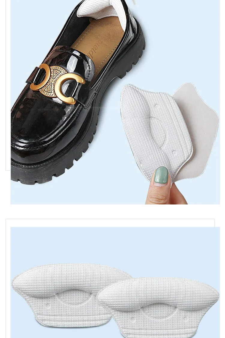 High Heels Aufkleber Fersenschutz Pad Schuh Zu Große Fersenpolster für Schuhe Frauen Einsätze zum Anpassen der Größe Ferseneinlagen Griffzubehör – Detail 9