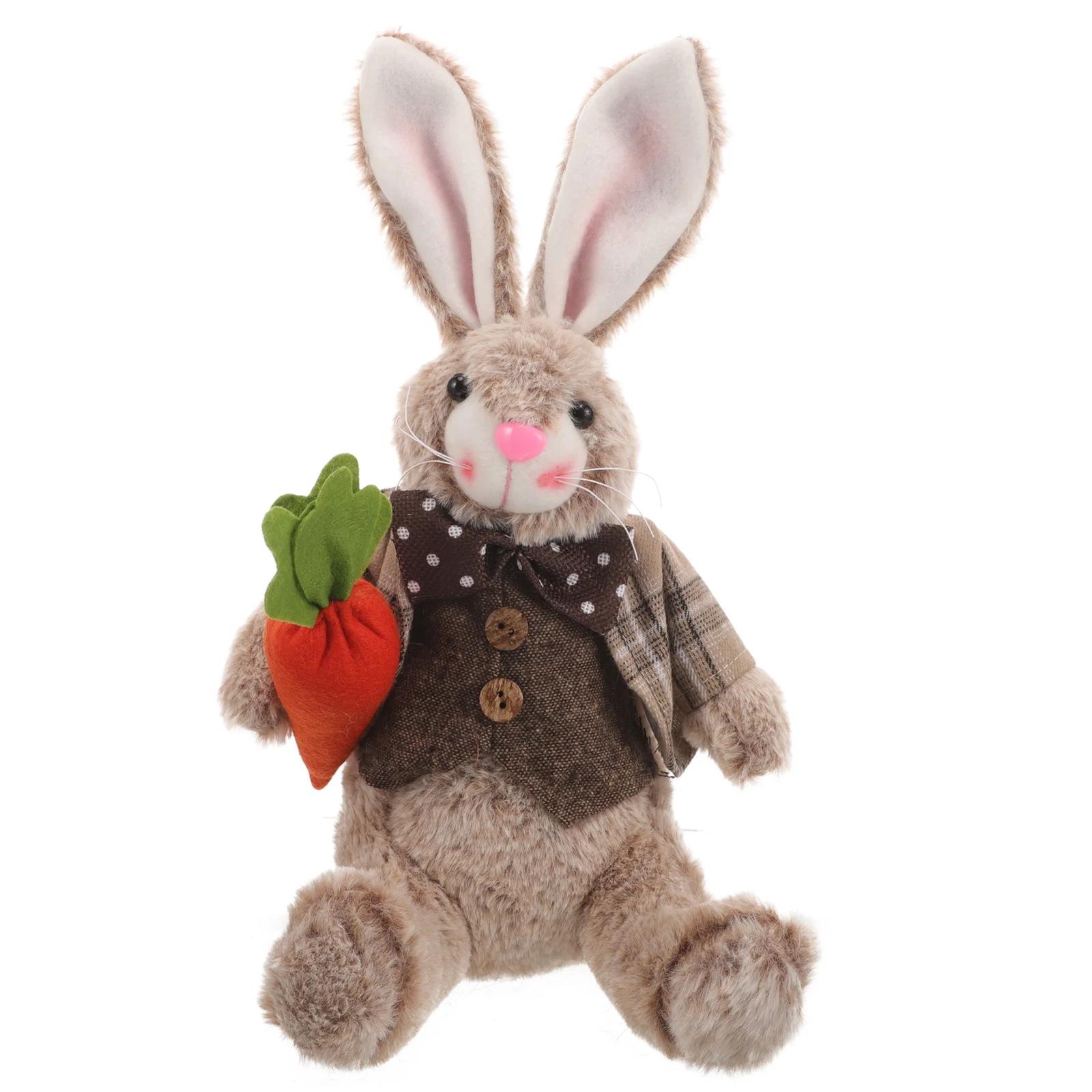 

Rabbit Ornament Desk Funny Decoration Toys Gift Easter Spring Decorations Plush Theme