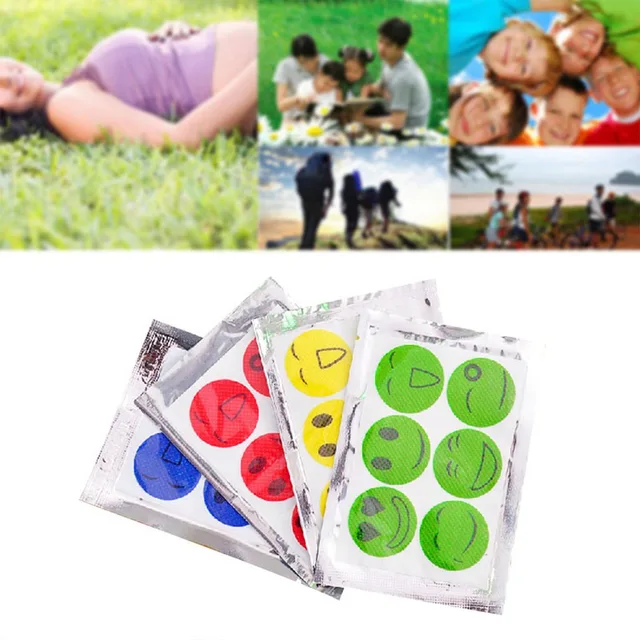 120Db Szúnyogmatricák Diy Szúnyogriasztó Foltok Kültéri Kemping Utazási Utazás Anti Szériaellenes Rajzfilm Mosolygós Arc Meghajtó Repelle - Image 3