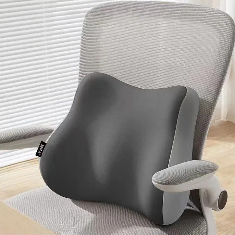 Office Chair Backrest Spinal Correction Pillow Memory Foam Car Lumbar Support Pillow Ergonomic Lumbar Support Cushion