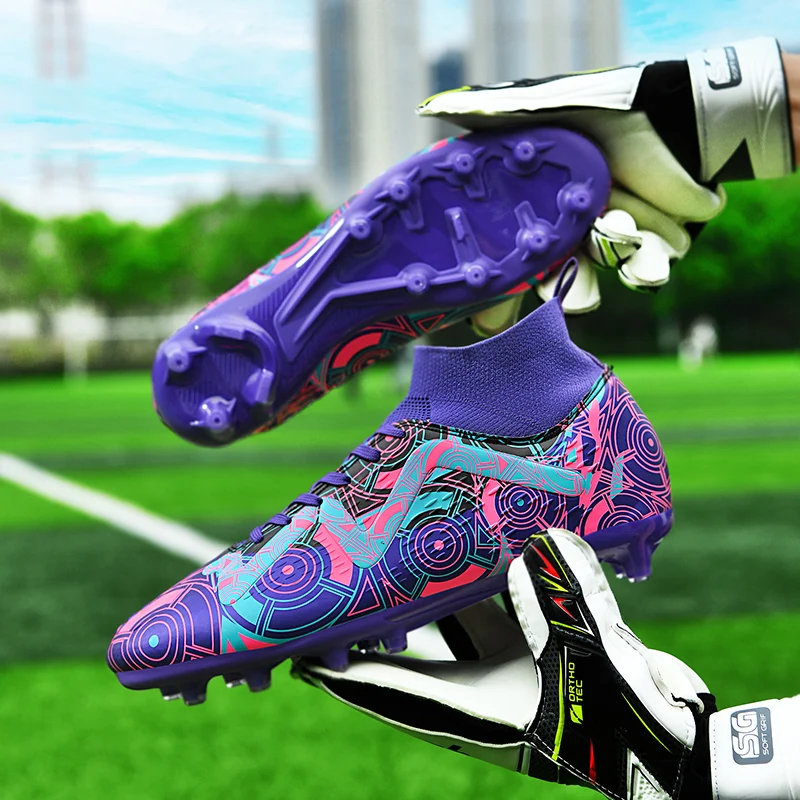 Soccer Football Shoes Men Kids Outdoor Non-Slip Breathable Size 34-45 football shoes