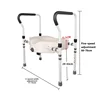 Aluminum Alloy Toilet Booster Elderly, Disability Help Postoperative Disabilities Mobile Toilet Height Pad Portable Toilet Seats 6