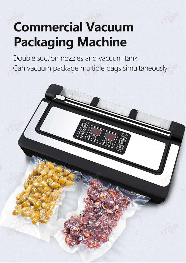 Description Picture 2 of itemITOP VPM 42cm Commercial Vacuum Sealer 24-hour Continuous Work with Inflation Feature 3 Pumps 90KPA Vacuum Packaging Machine