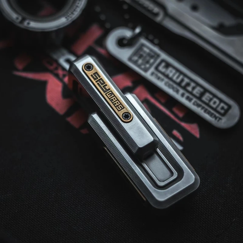

LAUTIE Xlock2.0 Magnetic Decompression Push Slider Metal Edc Spinner Black Tech Anti-Stress ADHD Autism Kinetic Fidgets Toys