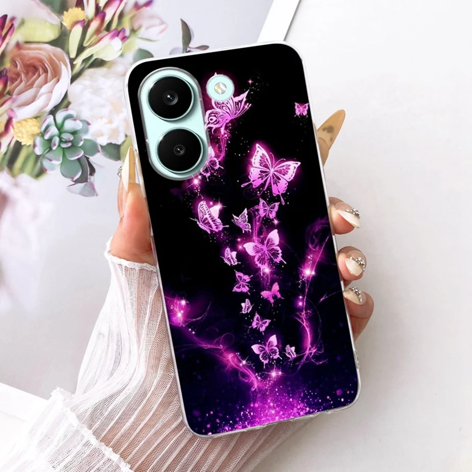 Colorful Flowers Painted Soft Slim Phone Case Cover