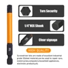 ​14Pcs 75/100/150mm Impact Torx Bit Set With Screwdriver handle T5-T40 Star Screwdriver Bit Tamper Proof Torx Bit Set 4